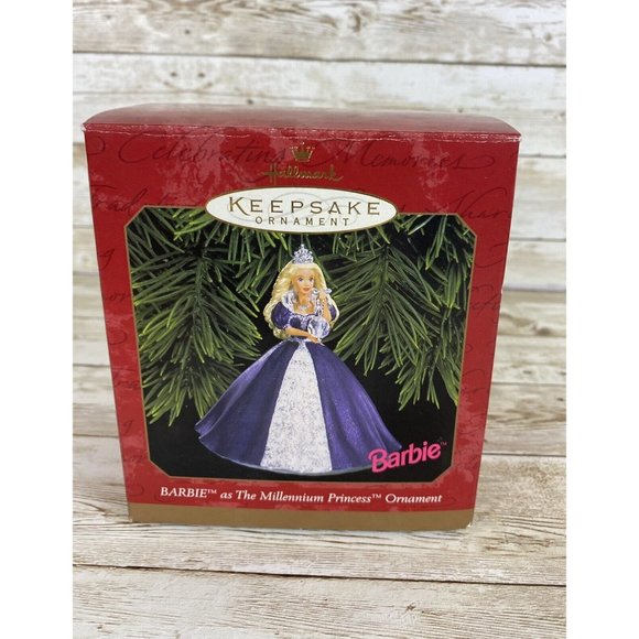 Vtg 1999 Hallmark Keepsake - Barbie As The Millennium Princess Ornament Y2K - Picture 1 of 16